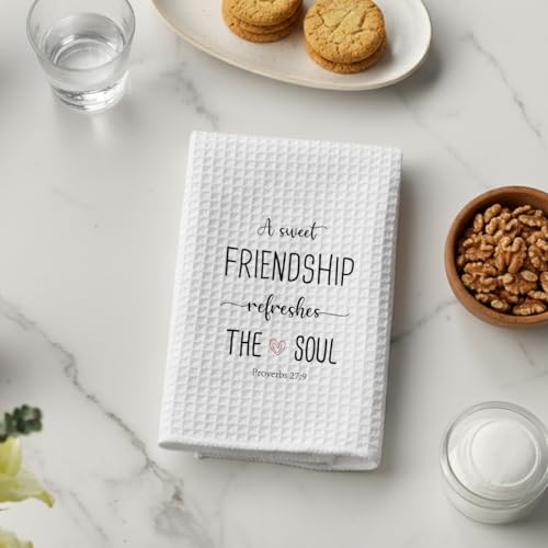 Christian Kitchen Towels for Women - Friendship Gifts, 16x23.5in