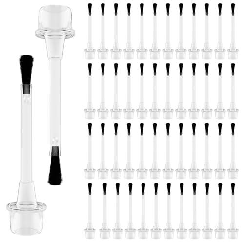 50PCS Disposable Nail Polish Brushes Set with Soft Bristles