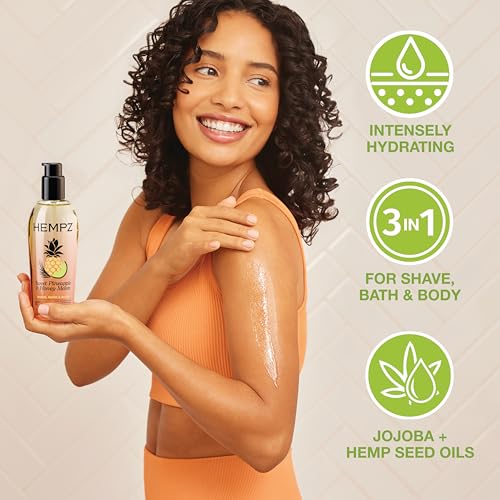 Hempz Sweet Pineapple & Honey Melon Body Oil - 6.76 Fl Oz