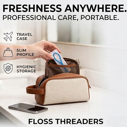 VINSULLA Orthodontic Floss Threaders - 50 Count Pack of 8 for Braces