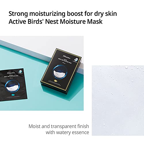 JMsolution Bird's Nest Moisture Mask - 10 Sheets for Deep Hydration