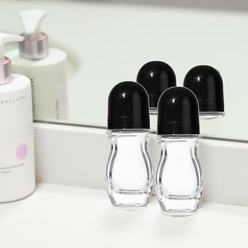 50ml Glass Roller Bottles - 2 Pack for Essential Oils & Perfumes