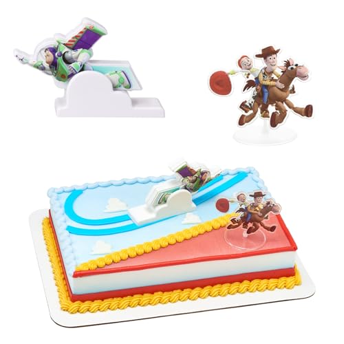 Disney Pixar Toy Story Cake Topper Set | Woody, Buzz Lightyear & Jessie