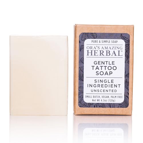 Unscented Tattoo Soap for Sensitive Skin Made in USA – Gentle, Natural Cleansing