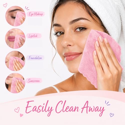 UNIMADE 20 Pack Makeup Remover Cloths - Soft & Absorbent Facial Towels