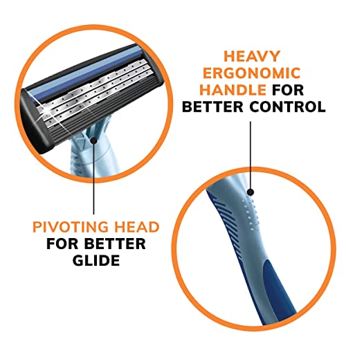 BIC Flex 3 Men’s Disposable Razor Kit - 4 Blades, Aloe Lubricant, Travel Friendly