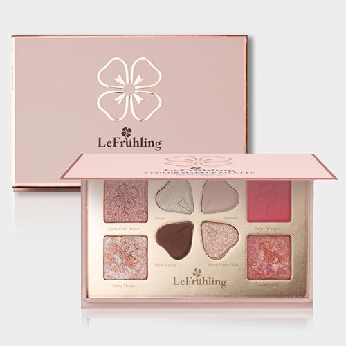 LeFruhling All-in-One Baked Makeup Palette: Eyeshadow, Blush & Highlighter