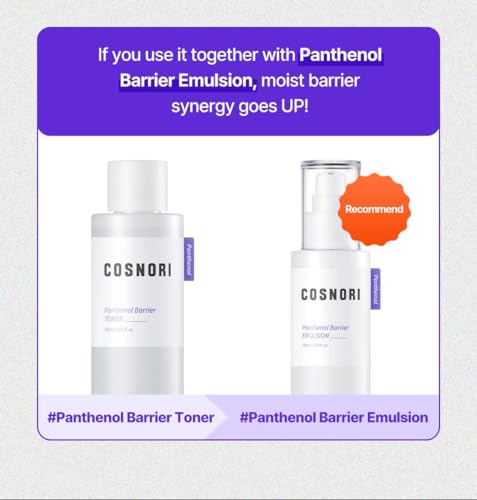 COSNORI Panthenol Barrier Toner - Vegan Hydrating Facial Toner 6.93 fl.oz