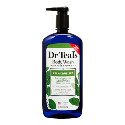 Dr Teal's Relax & Relief Body Wash with Eucalyptus & Spearmint, 24 fl oz