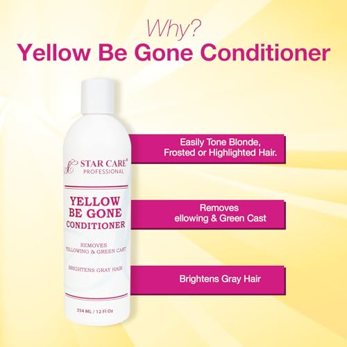 STAR CARE Yellow Be Gone Toning Conditioner 12oz - Brass Neutralizer