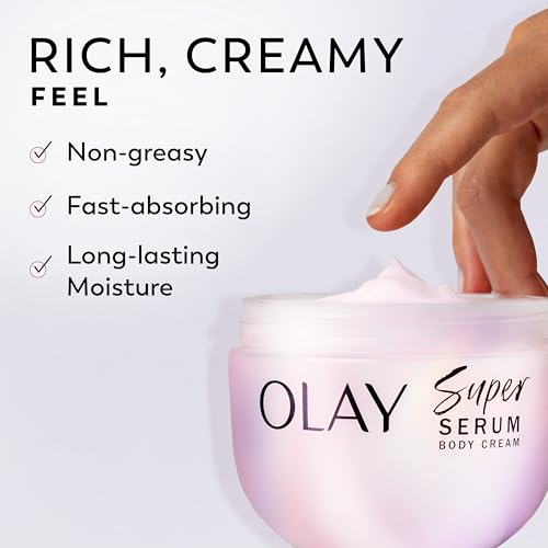 Olay Super Serum Body Cream for Dry Skin - 24hr Hydration