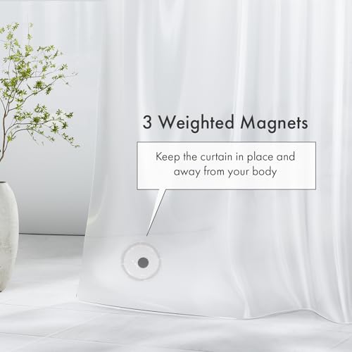 Amazer Waterproof Frosted Shower Curtain Liner 72x84 PEVA