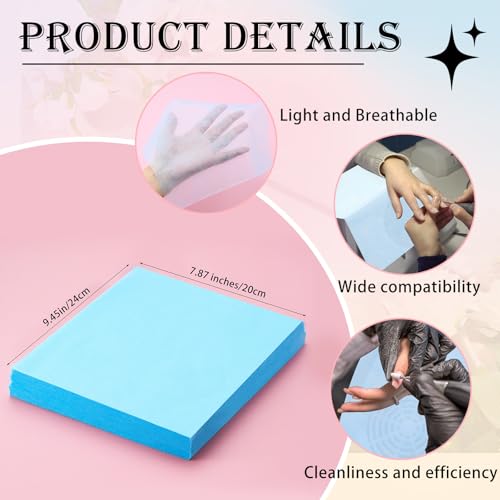 Fanfanwin Nail Dust Collector Filter Paper - Blue, 400 Sheets