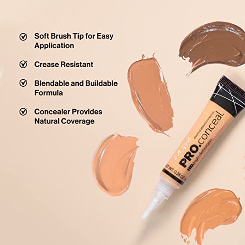 L.A. Girl HD Pro.Conceal Lightweight Long-Wearing Concealer, Nude GC974 (2-Pack)