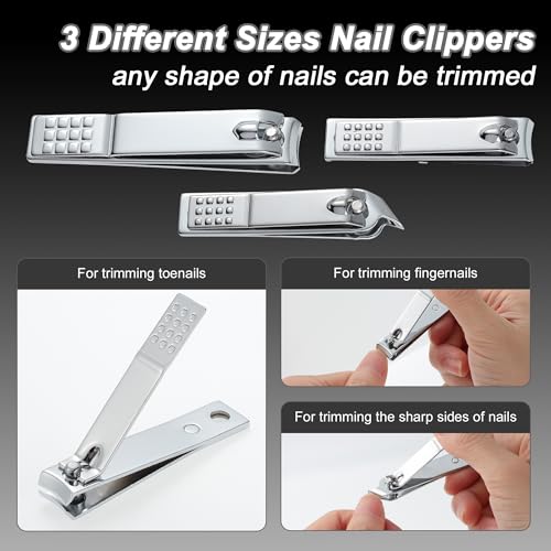 VOCOSTE 13-Piece Ingrown Toenail Care Kit - Professional Pedicure Set for Home & Travel