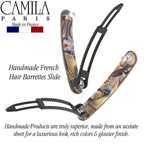 Camila Paris Onyx 1.75" French Hair Barrette Clip for Women
