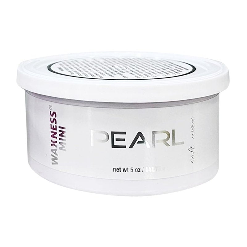 Waxness Pearl Hard Wax for Face & Eyebrows – 5 oz (140 g) Hard Wax with Creamy Texture and Pearly White Color, Use With Strips, Professional Use – Made in Italy
