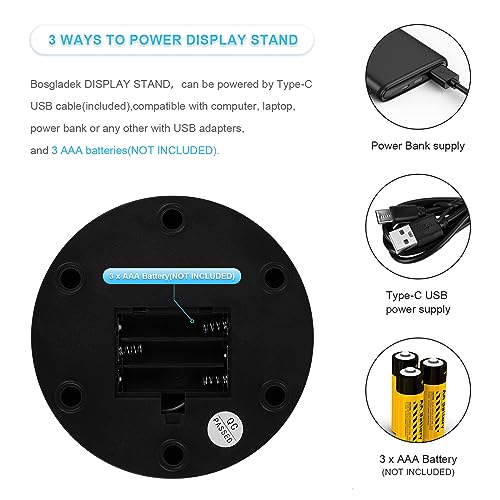Motorized 360° Rotating Display Stand for Jewelry & Models