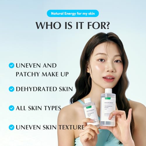EQQUALBERRY 5.24 Fl Oz Korean Exfoliating Toner for Sensitive Skin with Hyaluronic Acid