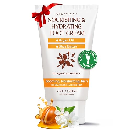 Argaviva Foot Cream for Dry Cracked Heels with Argan Oil & Shea Butter