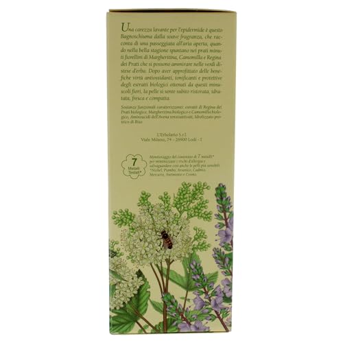 L'Erbolario Moisturizing Floral Shower Gel with Chamomile & Daisy 8.4 oz - Restoring Body Wash for Women