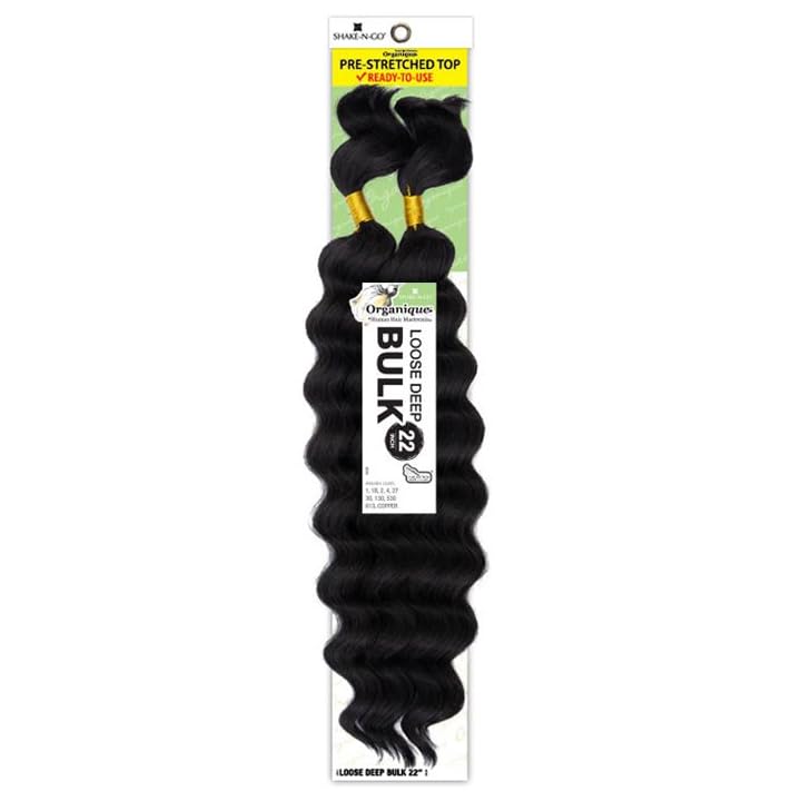 Organique Mastermix Loose Deep Bulk Human Hair Braids 22" - Color 30