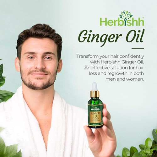 Herbishh Ginger Hair Growth Oil Serum for Thinning Hair - 30ml, Pack of 1