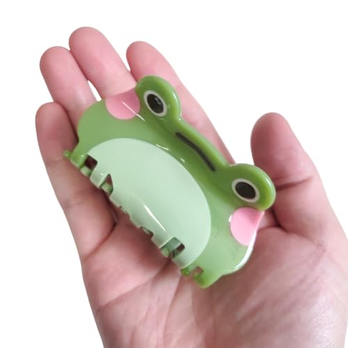 Cute Frog Hair Clip for Women - Durable Acetate Claw Clip
