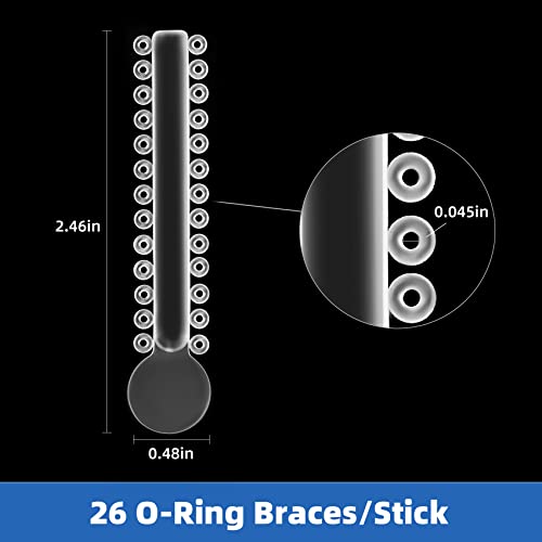 Annhua Clear Orthodontic Ligature Ties 1040 pcs - Dental Braces Color Bands