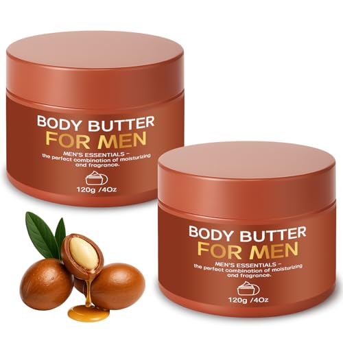 Paistely Pheromone Body Butter for Men - Hydrating & Moisturizing Cream, 2-Pack