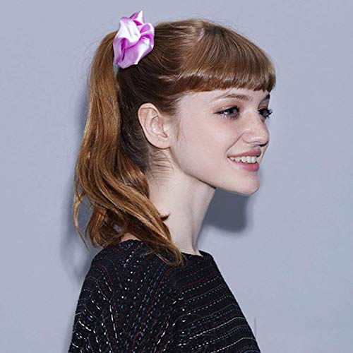 CUBACO 12-Piece Satin Hair Scrunchies - Soft Elastic Hair Ties