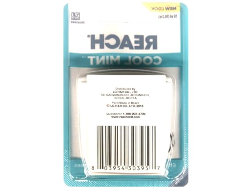 Reach Cool Mint Waxed Dental Floss - 55 Yard Spool for Plaque Removal