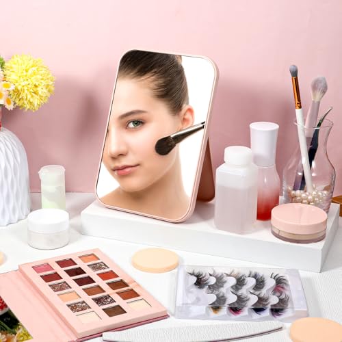 12 Pack Pink Spa Party Mirrors - Perfect for Sleepovers & Makeup