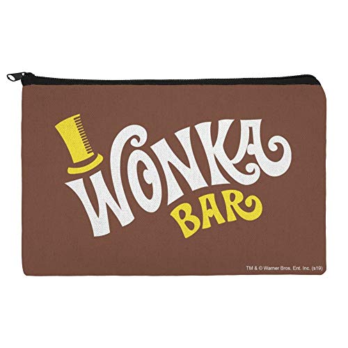 Willy Wonka Chocolate Factory Logo Canvas Cosmetic Bag - Travel Pouch