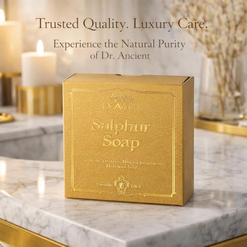 Dr.Ancient Natural Sulphur Soap Bar – Traditional Handmade Gift Box Edition