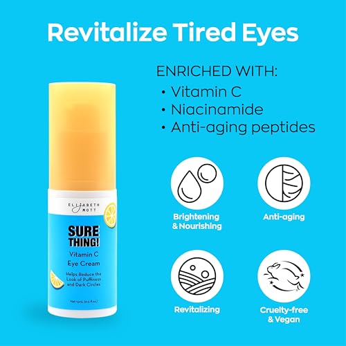 Elizabeth Mott Vitamin C Eye Cream for Dark Circles & Wrinkles - 15ml