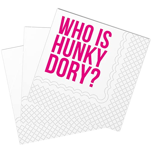 Who Is Hunky Dory Cocktail Napkins - 50 Pack for Parties