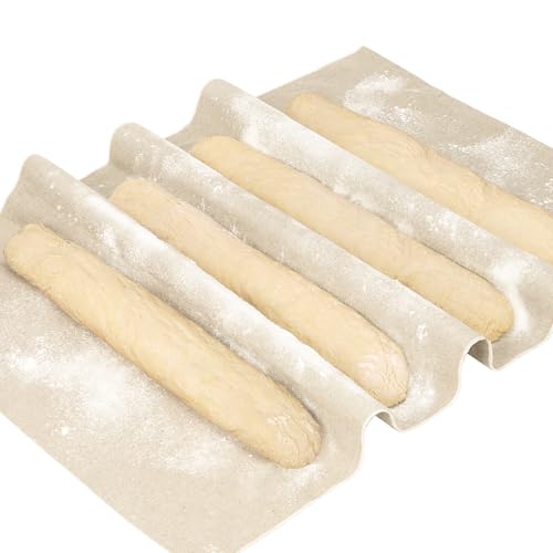 Lorzon Natural Linen Bakers Couche - 35"x26" Proofing Cloth for Bread