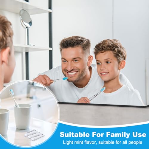 Travel Toothpaste Bulk - 100 Pack 6g Disposable Mini Tubes for Travel