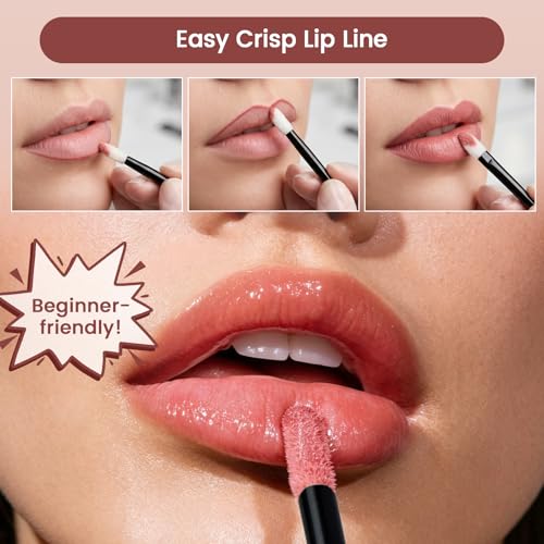 600Pcs Disposable Lip Applicators - Velvety Flocked Lip Brushes