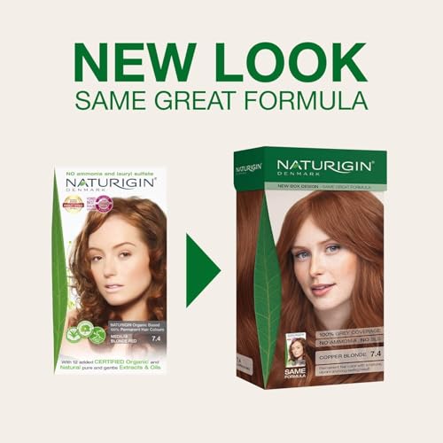 Naturigin Ammonia-Free Permanent Hair Color - 7.4 Copper Blonde