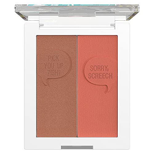 wet n wild Saved By The Bell Highlighter & Illuminator Duo - Radiant Shimmer Face Palette, 0.35oz, Cruelty-Free, Nerd Alert