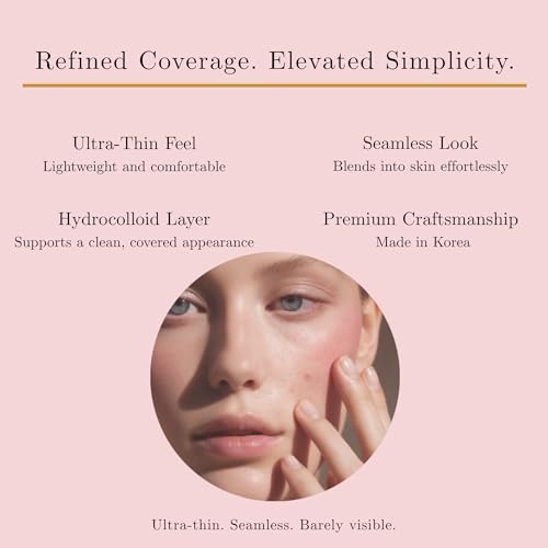 Maëlle Hydrocolloid Blemish Patches - Invisible Acne Spot Treatment, 30 Ct