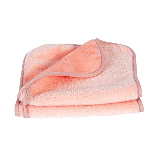 Eurow Reusable Microfiber Makeup Remover Cloths - Coral, 2-Pack, 8x16 Inches