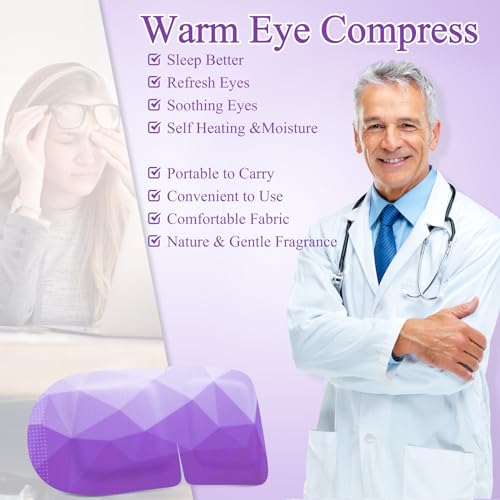 Lavender Steam Eye Mask - 32 Packs Self-Heating Warm Compress