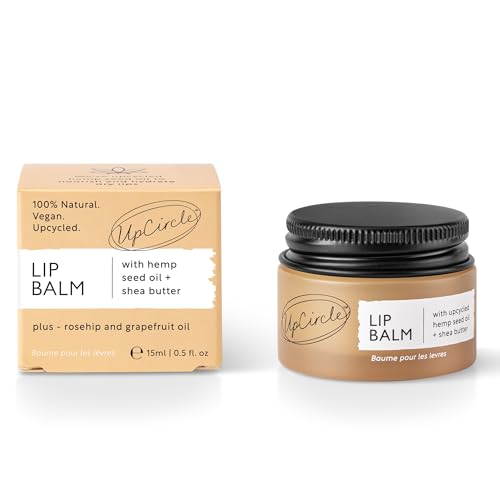 UpCircle Hemp & Shea Butter Lip Balm - Hydrating & Plumping Treatment 15ml