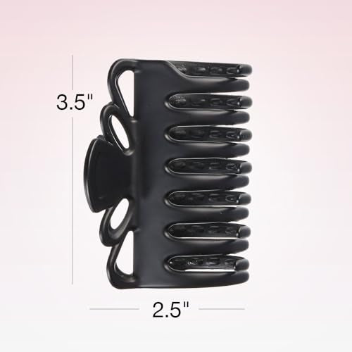 Scunci No-Slip Grip Claw Clip for Thick Hair - Black