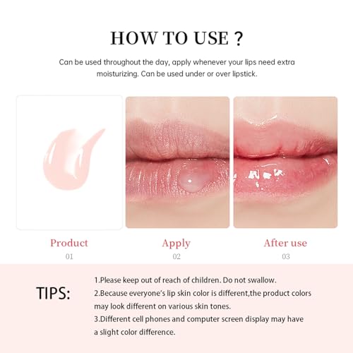 odkpoaaa Summer Lip Balm Set - Nourishing Glossy Lip Butter with Mint & Iced Coffee Shades for Women & Teens