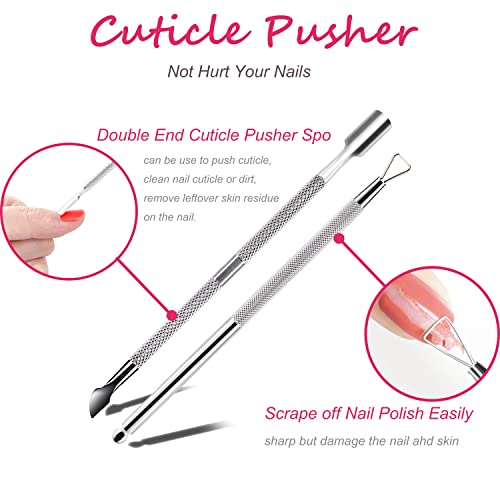 Hoewina Nail Polish Gel Remover Kit with Clips & Tools