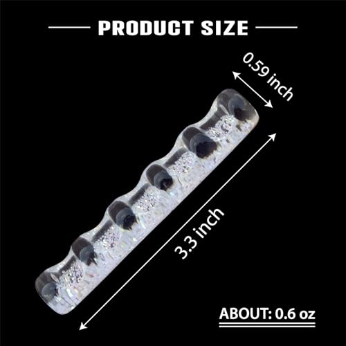 Crystal Clear Acrylic Nail Art Brush Holder - 5 Grid Organizer
